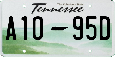 TN license plate A1095D