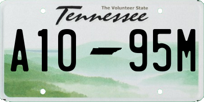TN license plate A1095M