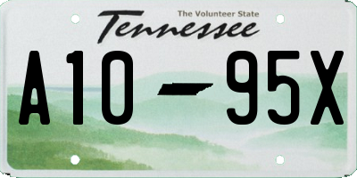 TN license plate A1095X