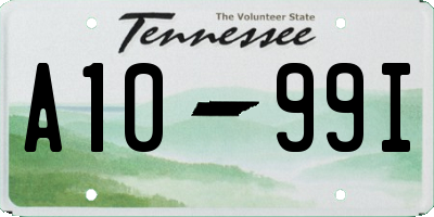 TN license plate A1099I