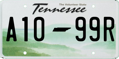 TN license plate A1099R