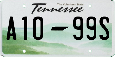 TN license plate A1099S