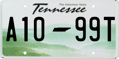 TN license plate A1099T