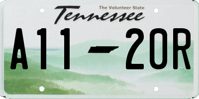 TN license plate A1120R
