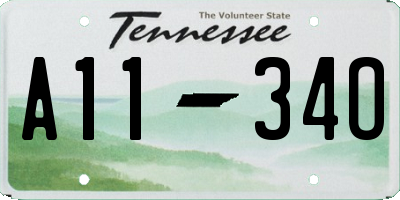 TN license plate A1134O