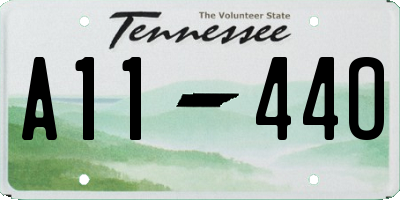 TN license plate A1144O