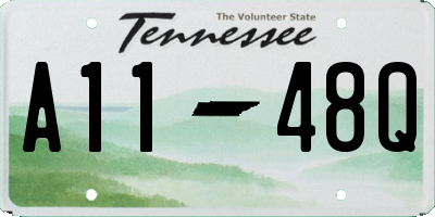 TN license plate A1148Q