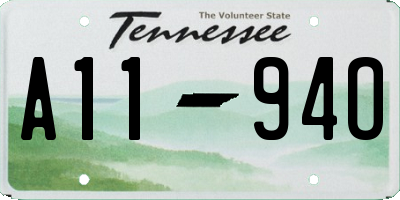 TN license plate A1194O