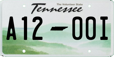TN license plate A1200I