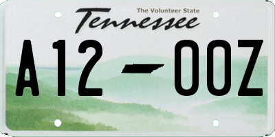 TN license plate A1200Z