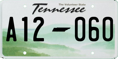 TN license plate A1206O