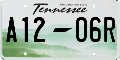 TN license plate A1206R