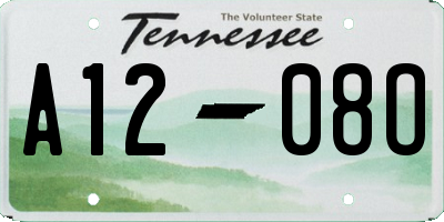 TN license plate A1208O