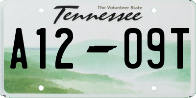TN license plate A1209T