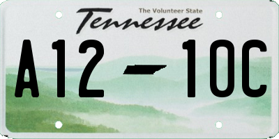 TN license plate A1210C