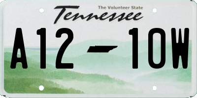 TN license plate A1210W