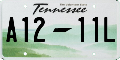 TN license plate A1211L