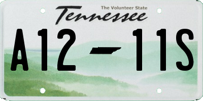 TN license plate A1211S