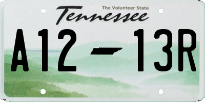 TN license plate A1213R