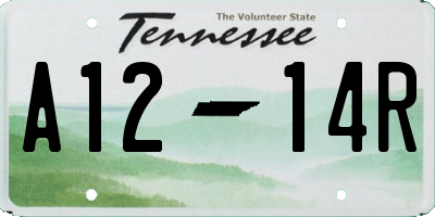 TN license plate A1214R