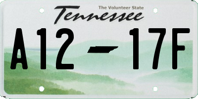 TN license plate A1217F