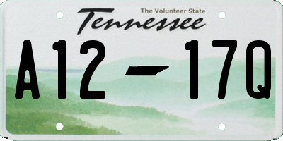 TN license plate A1217Q