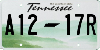 TN license plate A1217R