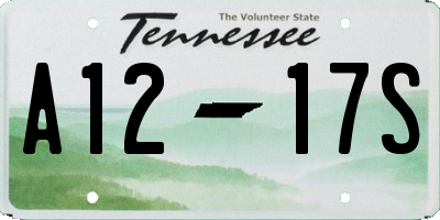 TN license plate A1217S