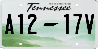 TN license plate A1217V