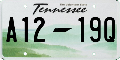 TN license plate A1219Q
