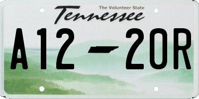 TN license plate A1220R