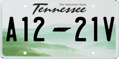 TN license plate A1221V