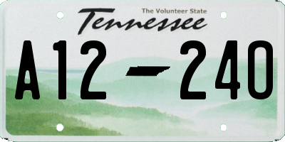 TN license plate A1224O