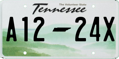 TN license plate A1224X