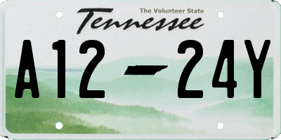 TN license plate A1224Y
