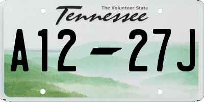 TN license plate A1227J