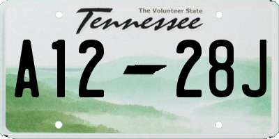 TN license plate A1228J