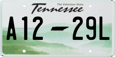 TN license plate A1229L