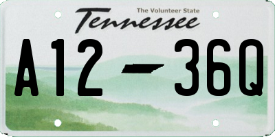TN license plate A1236Q