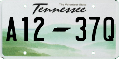 TN license plate A1237Q