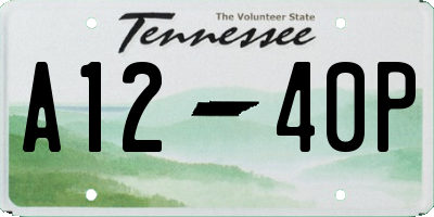 TN license plate A1240P