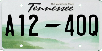 TN license plate A1240Q