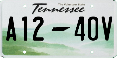 TN license plate A1240V