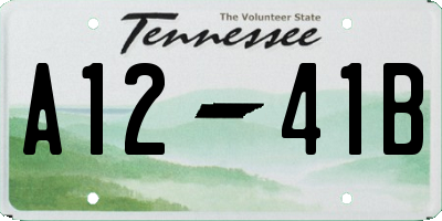 TN license plate A1241B
