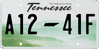 TN license plate A1241F