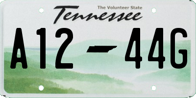 TN license plate A1244G