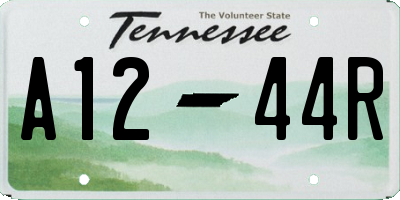 TN license plate A1244R