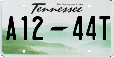 TN license plate A1244T