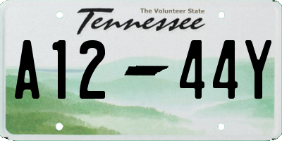 TN license plate A1244Y