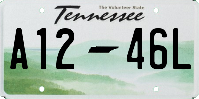 TN license plate A1246L